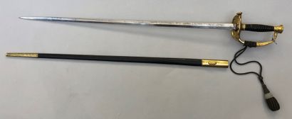 Beautiful sword with chasing of rear admiral...