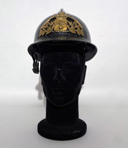 Adrian helmet model 26 repainted in black...
