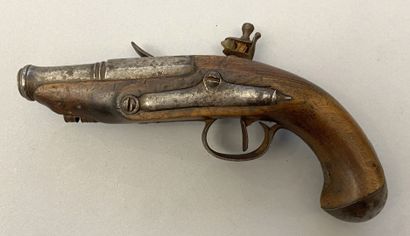 Pair of flintlock pocket pistols in 40 caliber...