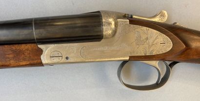 Fusil juxtaposé stéphanois artisanal calibre...