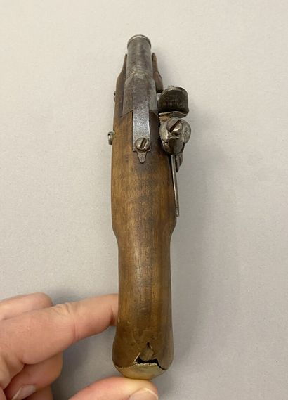 Brass mounted flintlock pocket pistol
Flat...