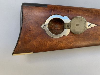 Percussion rifle and lock front, modern replica...
