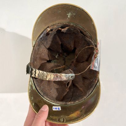Helmet of fireman of Wittenheim (Alsace under...