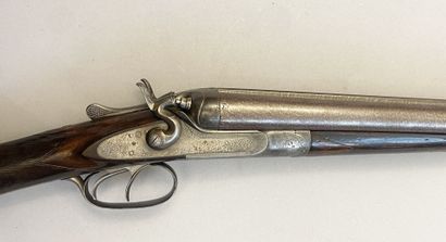 Side-by-side rifle with hammers and locks...