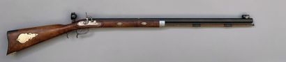 Percussion rifle and lock front, modern replica...