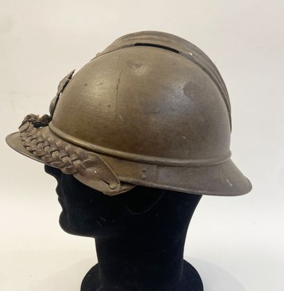 Lot of two helmet shells Adrian model 15,...