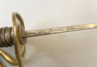 Lot of two sabers including : 
- an 1855...
