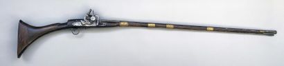 Long flintlock muzzleloader with external...