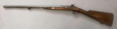 Interesting rifled rifle with percussion...