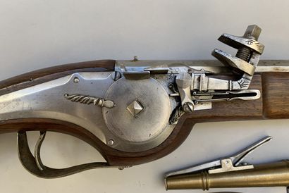Large replica of a 36 caliber combat wheel...