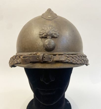 Lot of two helmet shells Adrian model 15,...