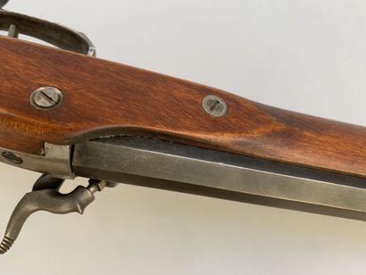 Percussion rifle and lock front, modern replica...