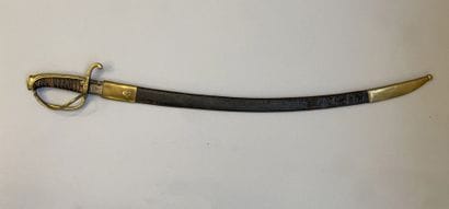Light cavalry officer's saber 1st Empire,...