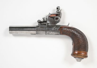 Nice little flintlock pocket pistol made...