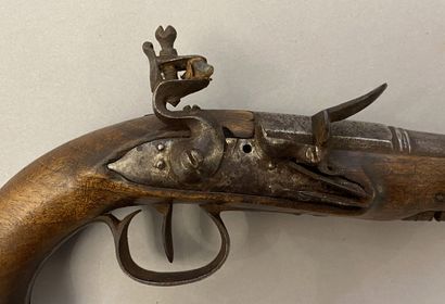 Pair of flintlock pocket pistols in 40 caliber...
