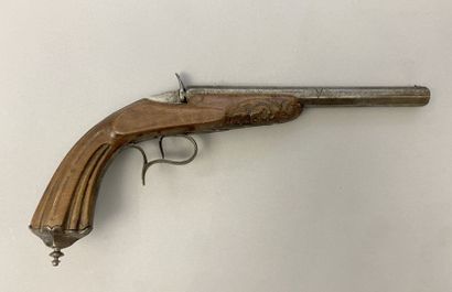6mm Flobert boxlock pistol, Renaissance blond...