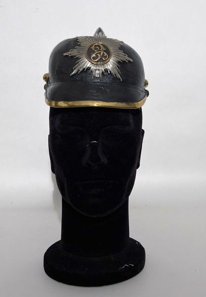 German firefighter helmet circa 1900 from...