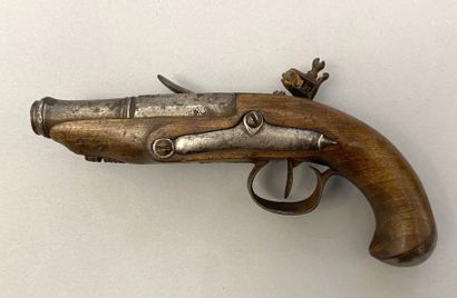 Pair of flintlock pocket pistols in 40 caliber...