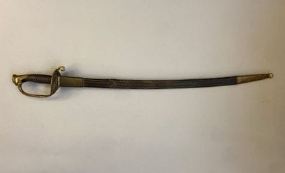 Sabre type 1845 d'adjudant, composite, lame...
