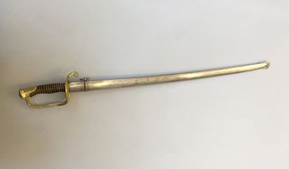 Lot of two sabers including : 
- an 1855...
