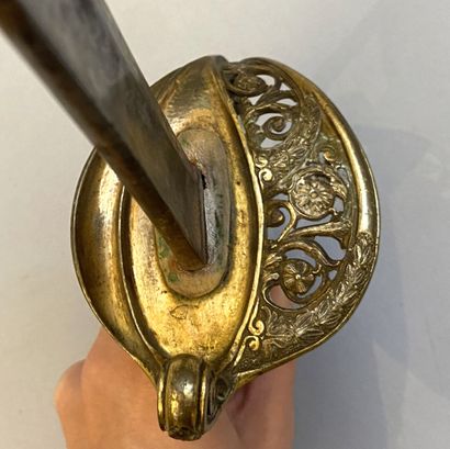 Sabre type 1845 d'adjudant, composite, lame...