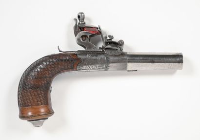 Nice little flintlock pocket pistol made...