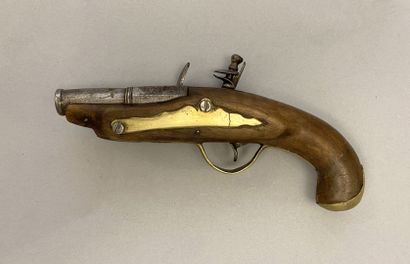 Brass mounted flintlock pocket pistol
Flat...