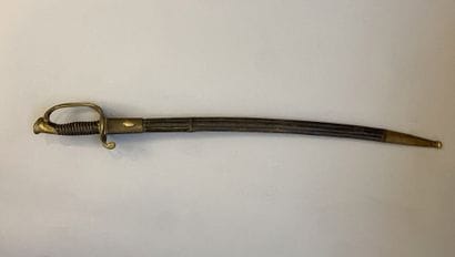 Sabre type 1845 d'adjudant, composite, lame...