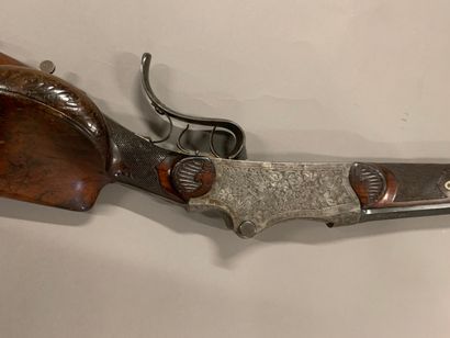 Beautiful single shot rifle with falling...