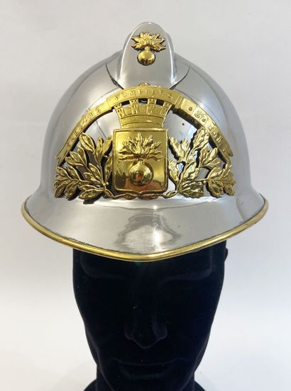 Adrian helmet type 26 of fireman, nickel...