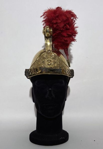 Sapper helmet bomb brass (discreet cracks),...