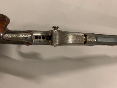 Beautiful single shot rifle with falling...