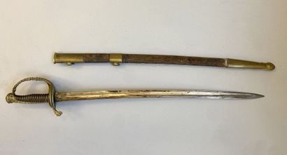 Sabre d'officier de Marine 1837
Lame courbe...