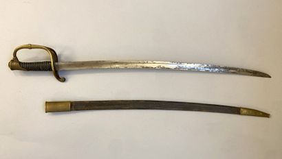 Sabre 1821 d'officier d'infanterie. Lame...