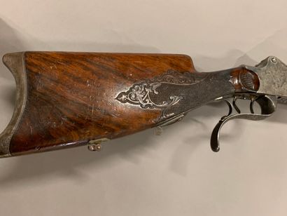 Beautiful single shot rifle with falling...