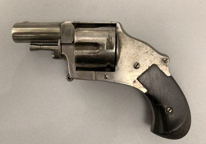 Belgian hammerless defense revolver caliber...
