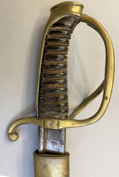 Light cavalry officer's saber 1st Empire,...