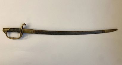 Sabre 1821 d'officier d'infanterie. Lame...