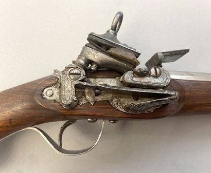 Pretty Spanish pistol of patilla. Octagonal...