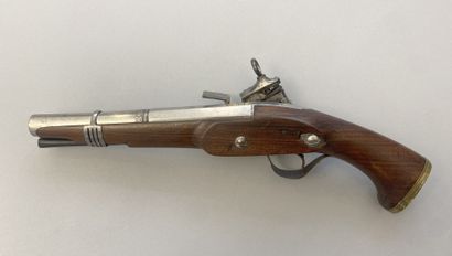 Pretty Spanish pistol of patilla. Octagonal...