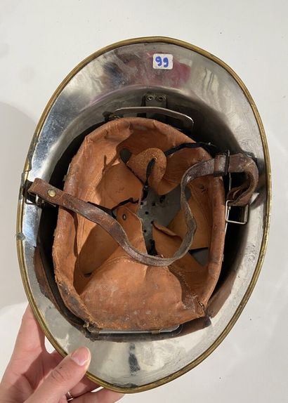 Adrian helmet type 26 of fireman, nickel...