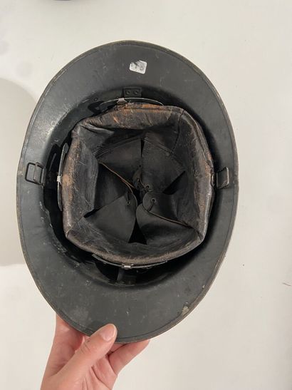 German firefighter helmet, Third Reich era,...