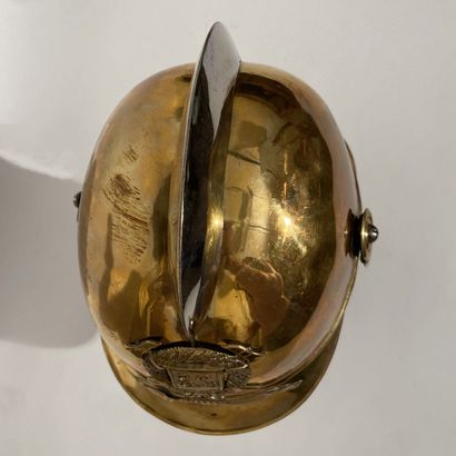 Helmet of fireman of Wittenheim (Alsace under...