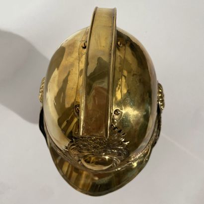 Brass crest of fireman (France second half...
