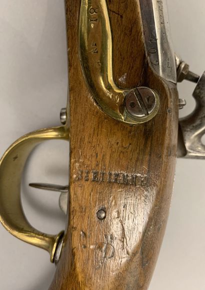 Pistol model 1822 Tbis. Lock marked Manufacture...