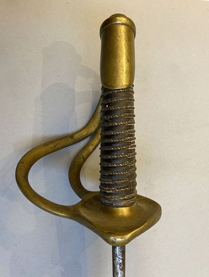 Cavalry sword
Flat blade with a round back...