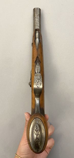 Pair of Belgian percussion pistols
Mounted...