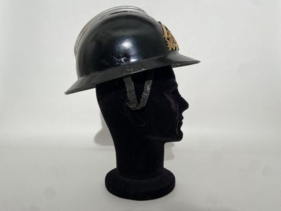 Adrian helmet model 26 repainted in black...