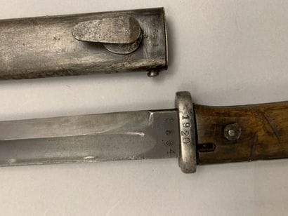 Baïonnette allemande type 84/98, réceptionnée...