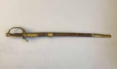 Sabre d'officier de Marine 1837
Lame courbe...